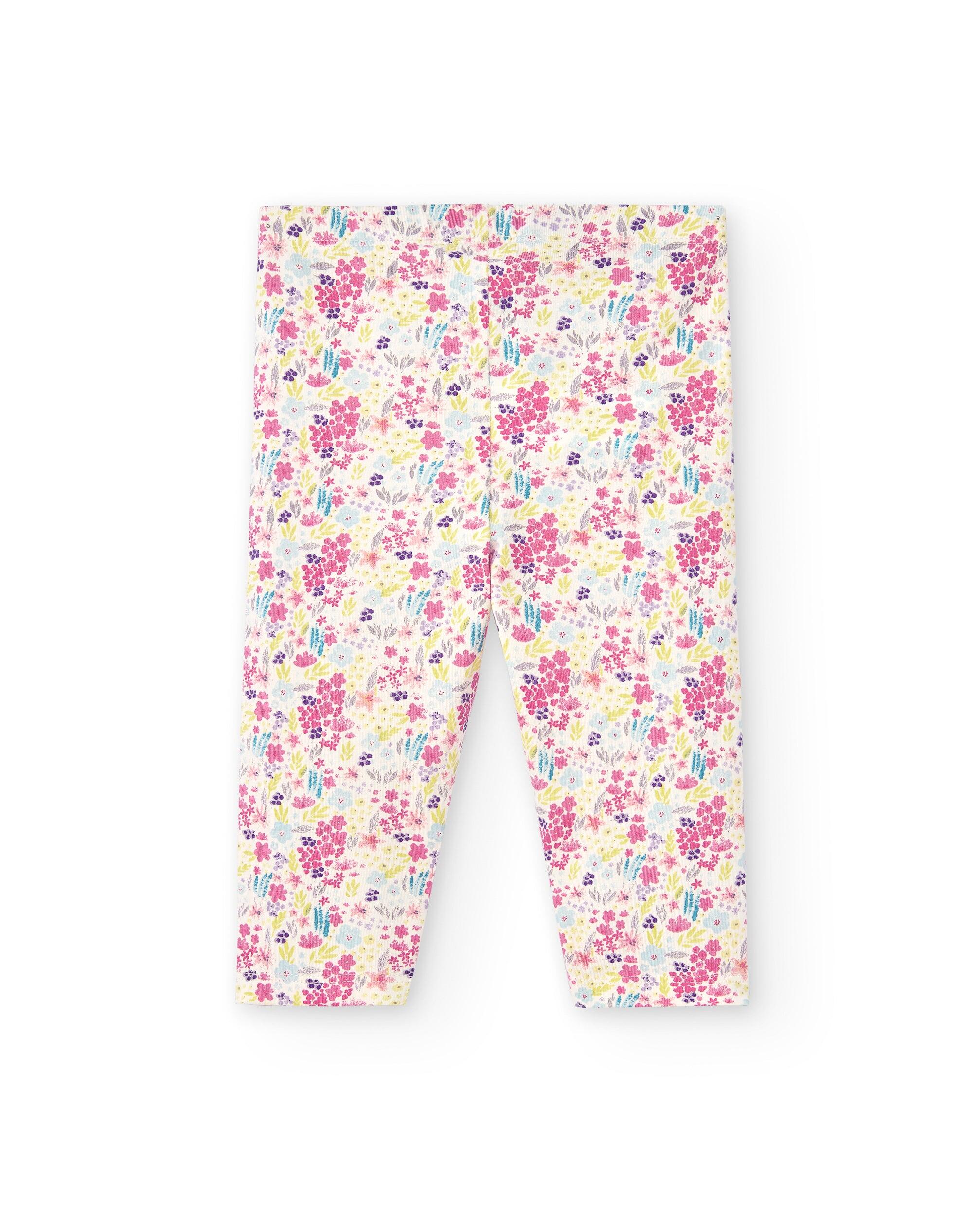 Legging de niña estampado floral 2/4
