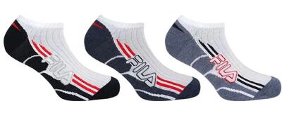 Fila 3er-Pack Sneaker-Socken Weiß/Navy Gr. 39-42