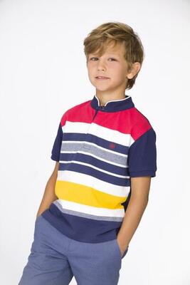 Polo de niño listado
