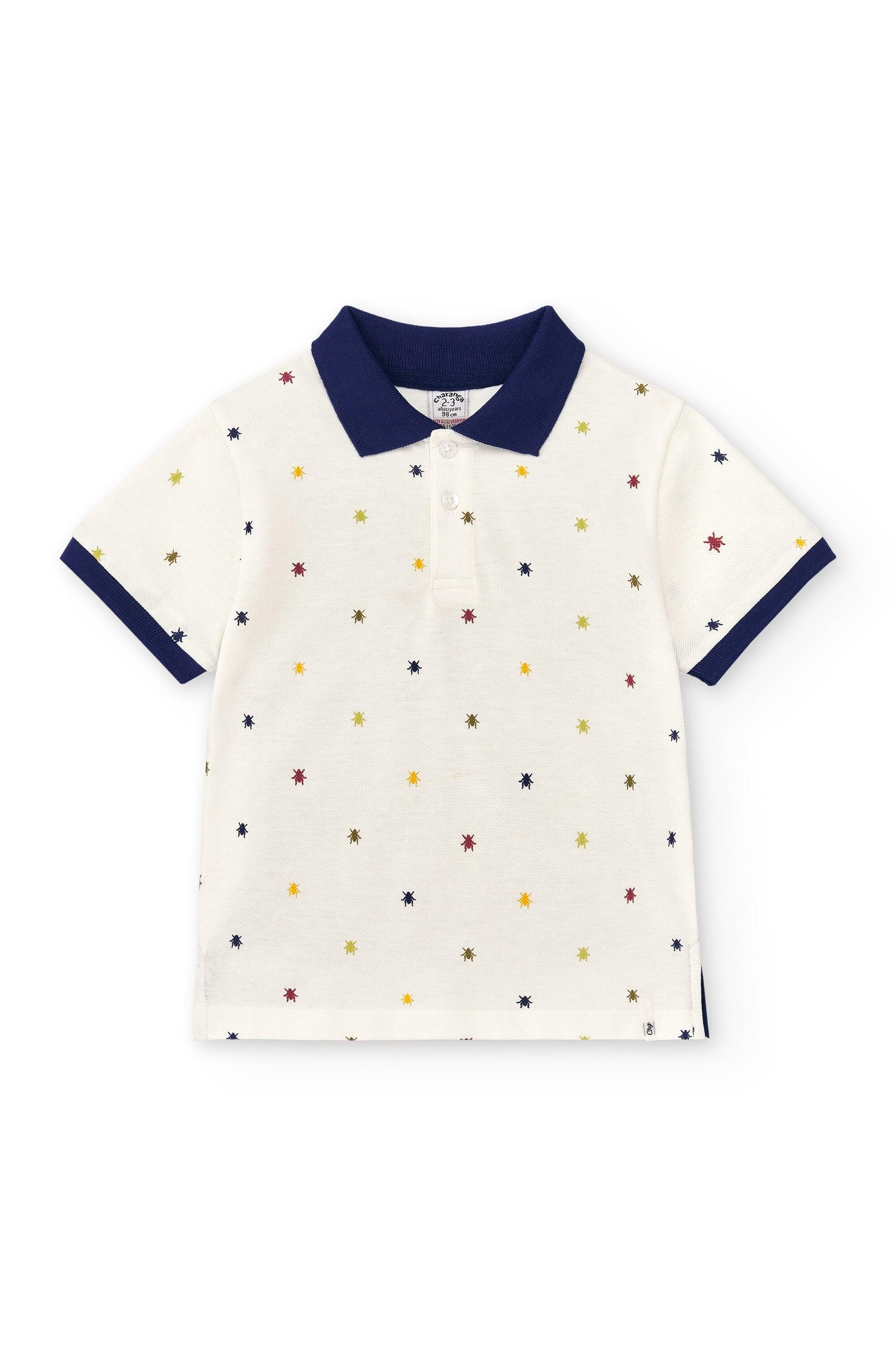 Polo niño crudo piqué 2/5