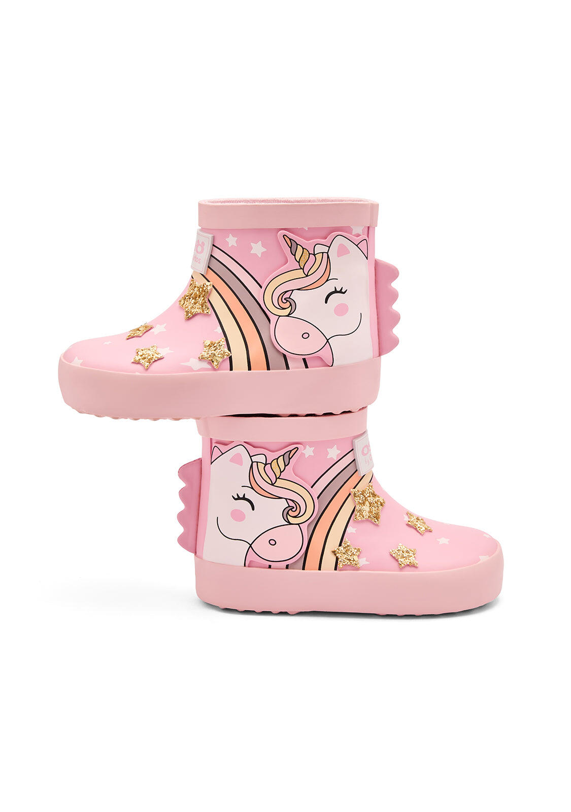 Botas de Agua de Bebés Diseño Unicornio 3/4