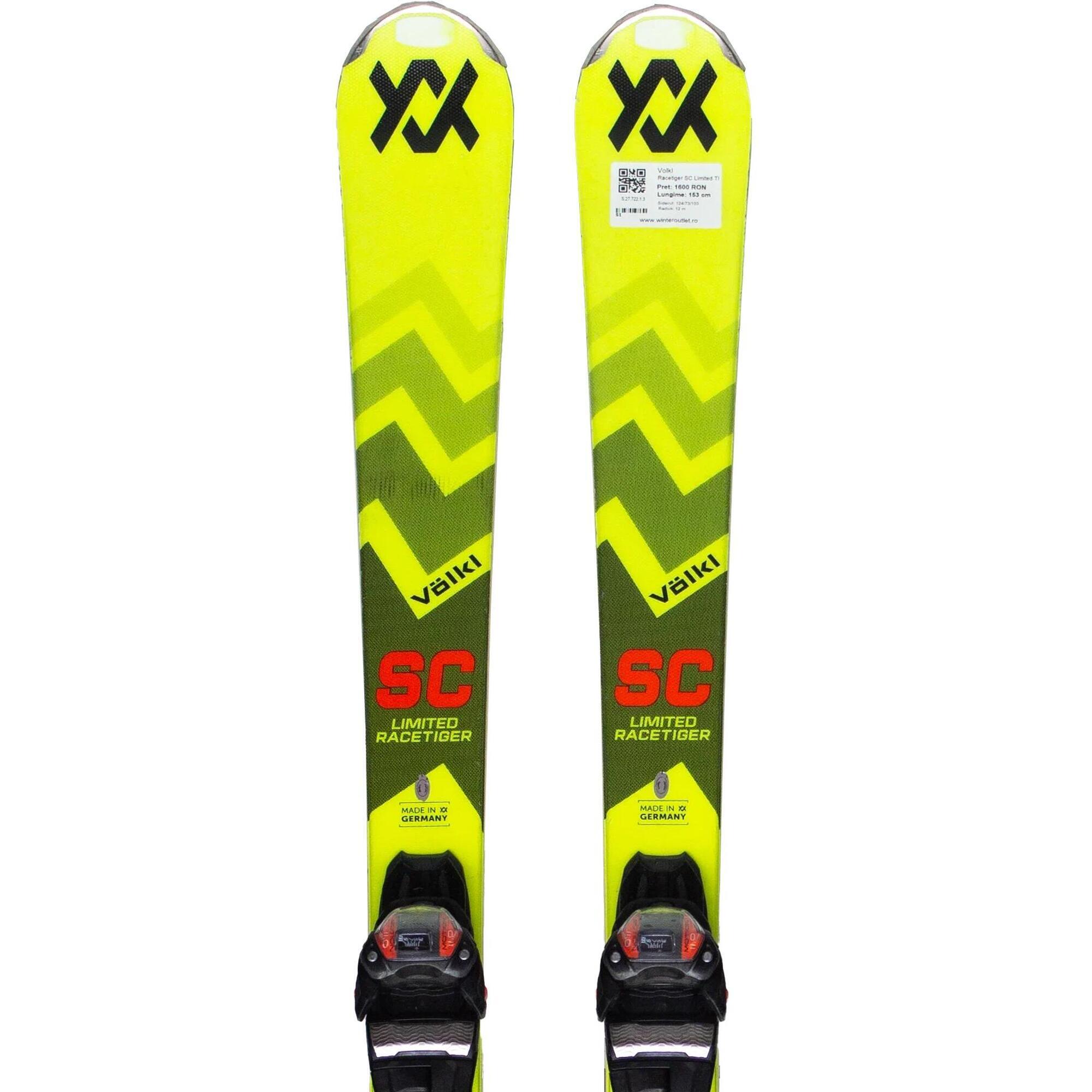 Używane narty - VOLKL Racetiger SC Limited TI 2025, 153 cm, stan bardzo dobry