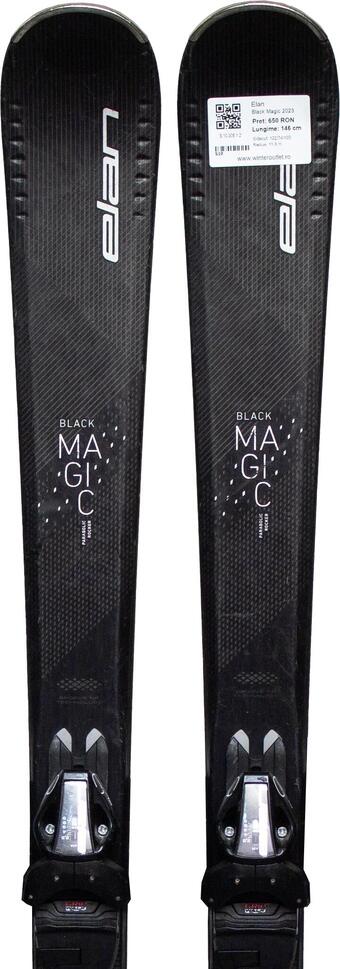 Używane narty - ELAN Black Magic 2023, 152 cm, stan dobry