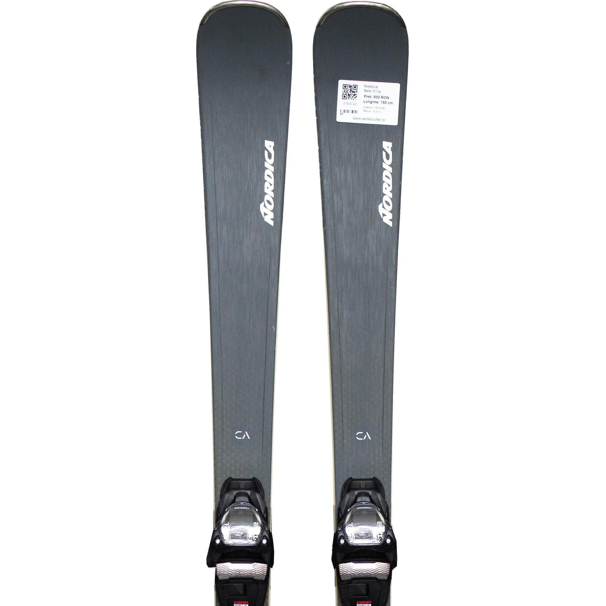 Używane narty - NORDICA Belle 72 Ca, 150 cm, stan dobry