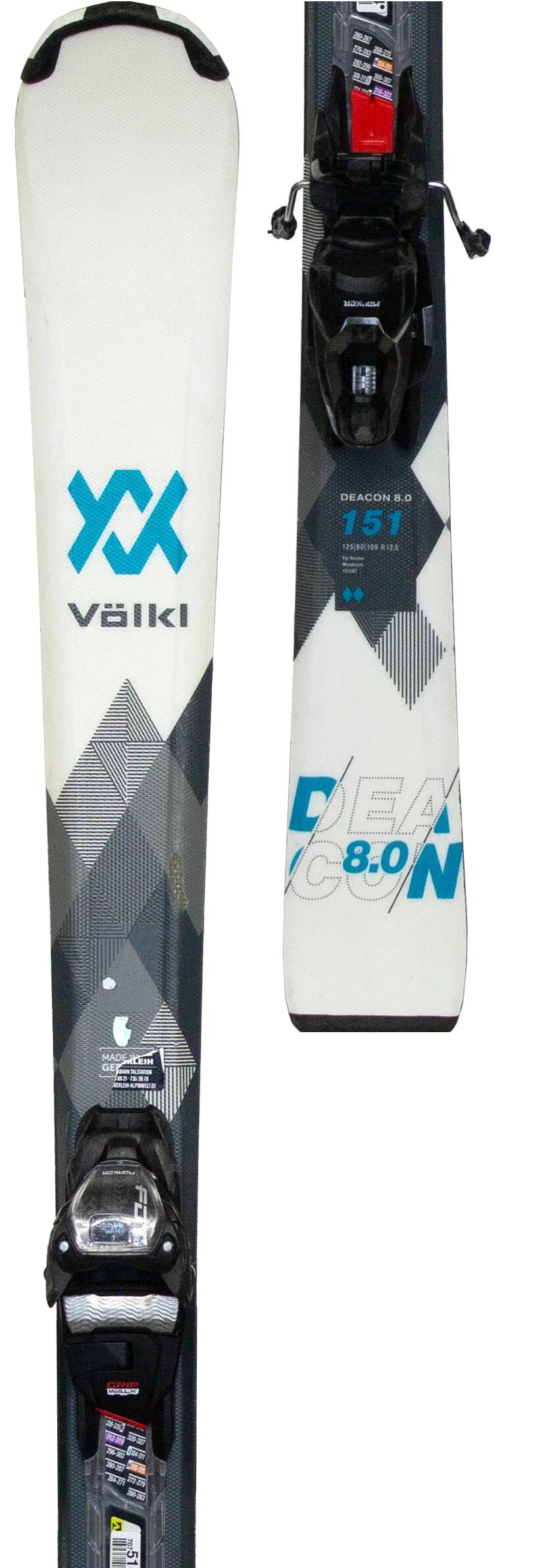 Skis d'occasion - VOLKL Deacon 8.0 2024, 151 cm, Très bon état 4/5