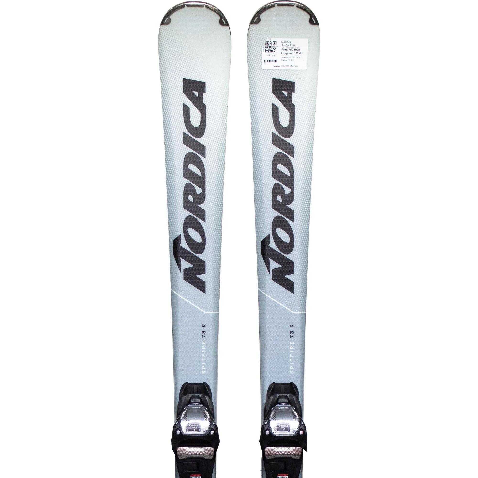 Używane narty - NORDICA Spitfire 73 R, 156 cm, stan bardzo dobry