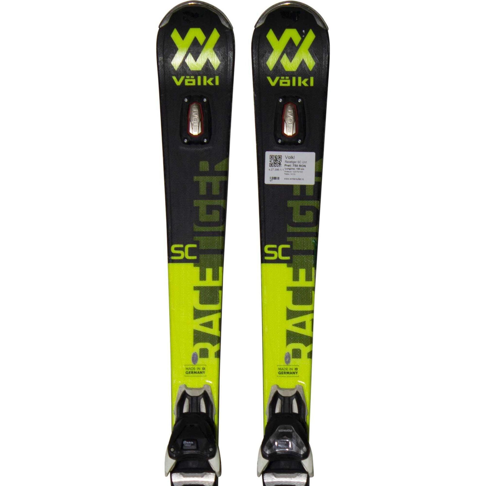 Używane narty - VOLKL Racetiger SC UVO 2020, 160 cm, stan dobry