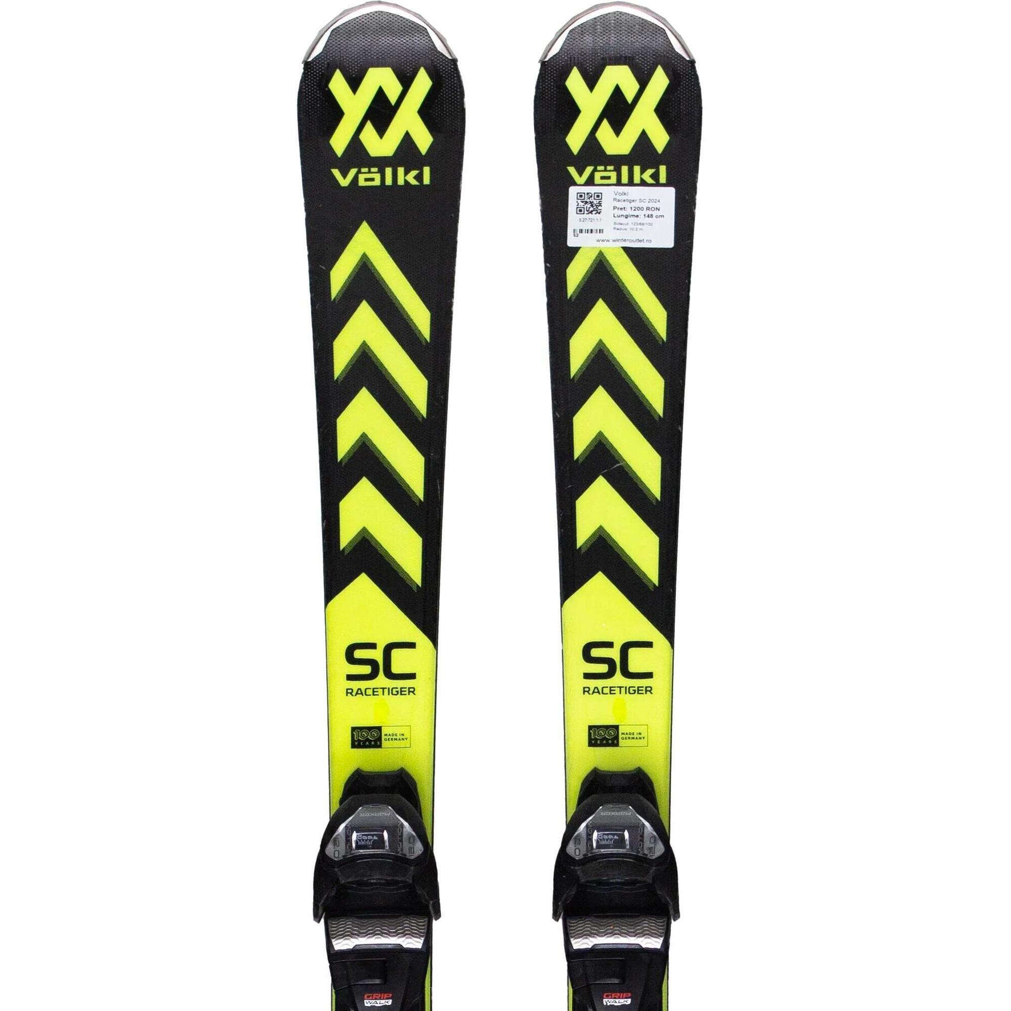 Używane narty - VOLKL Racetiger SC 2024, 158 cm, stan dobry