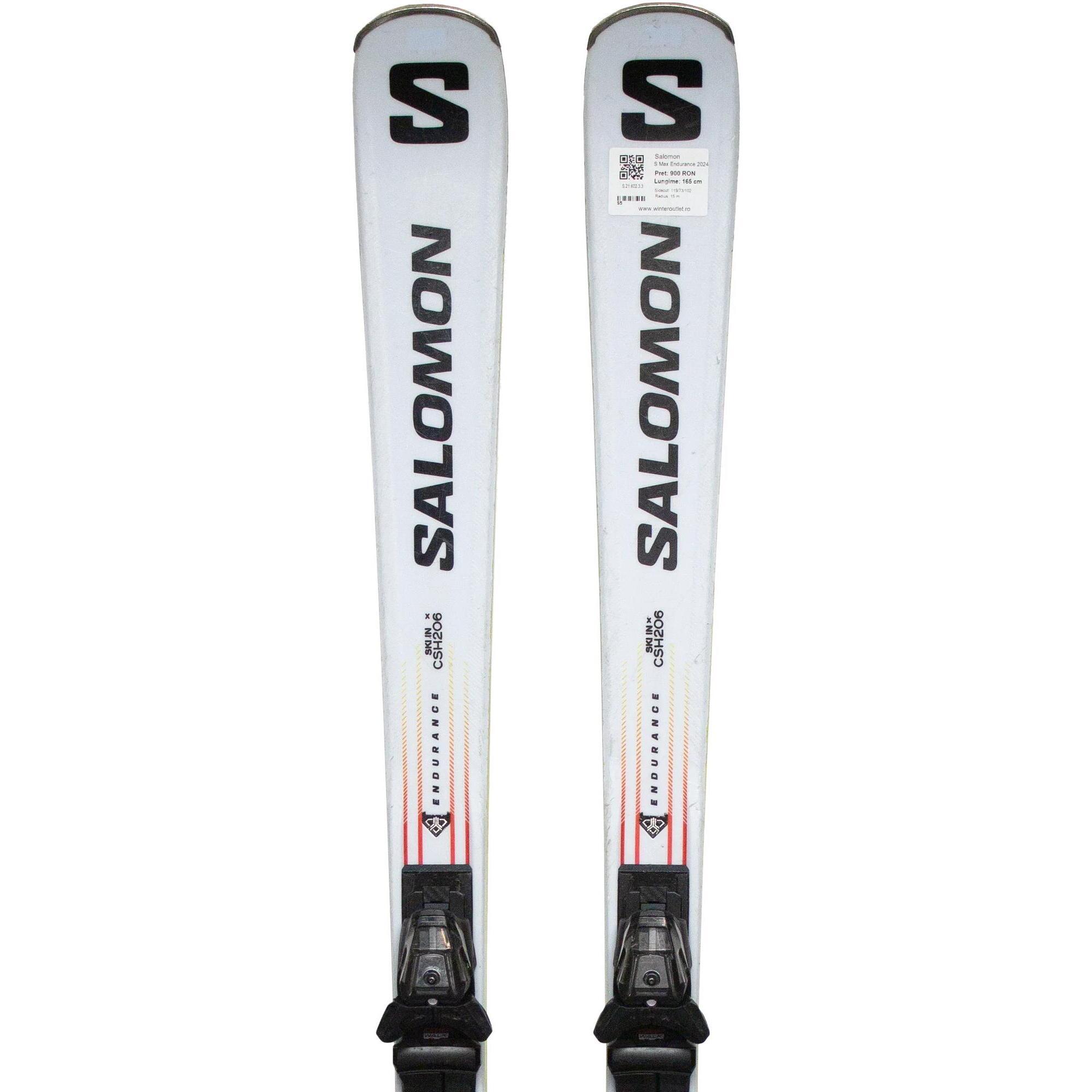 Second Life- Narty SALOMON S Max Endurance 2024, 155 cm, stan dobry