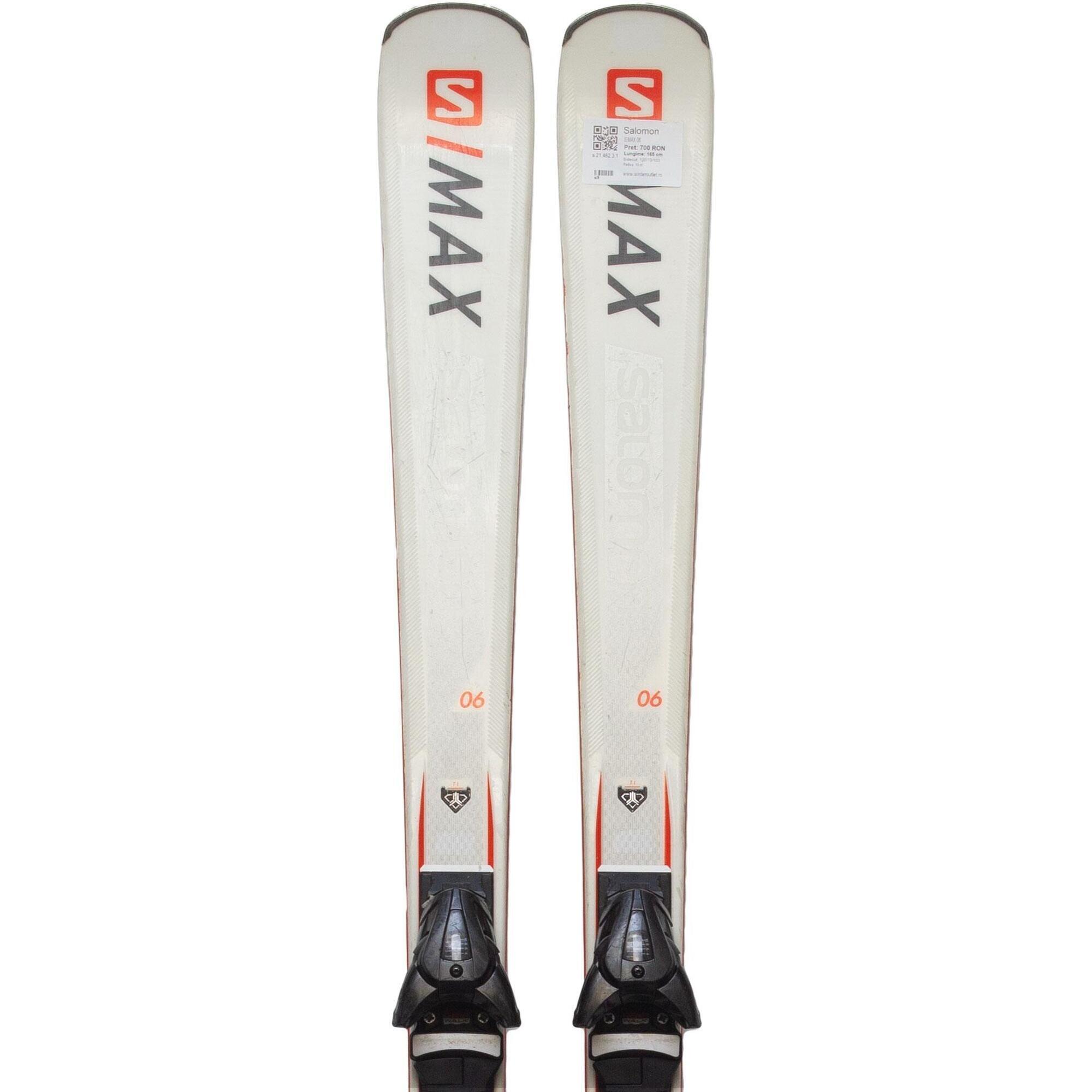 Używane narty - SALOMON S MAX 06, 160 cm, stan bardzo dobry