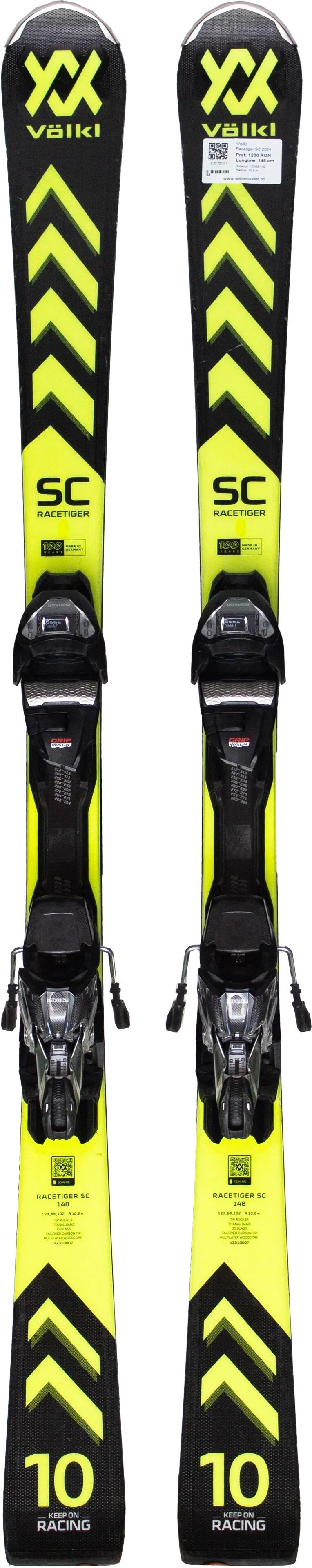 2ND LIFE - VOLKL Racetiger SC 2024, 158 cm, Dobrý stav 3/5