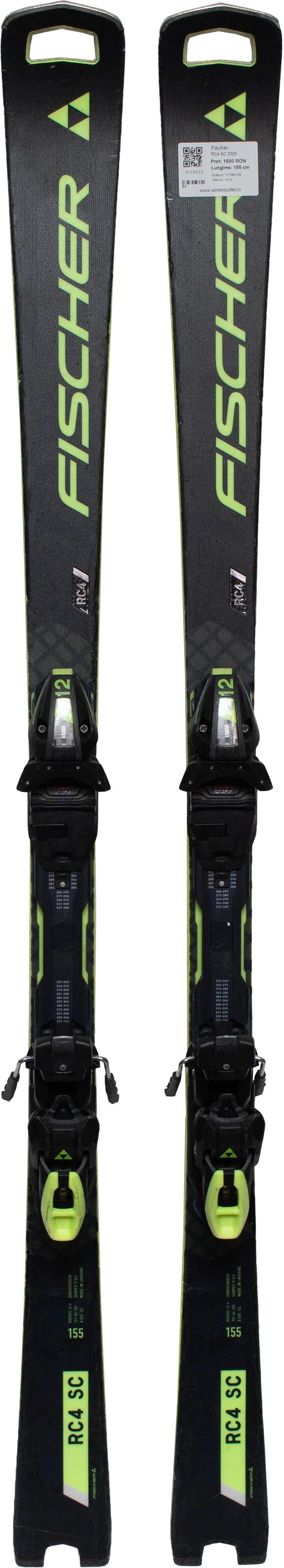 Second Life- Narty FISCHER RC4 SC 2025, 150 cm- Stan dobry 3/5