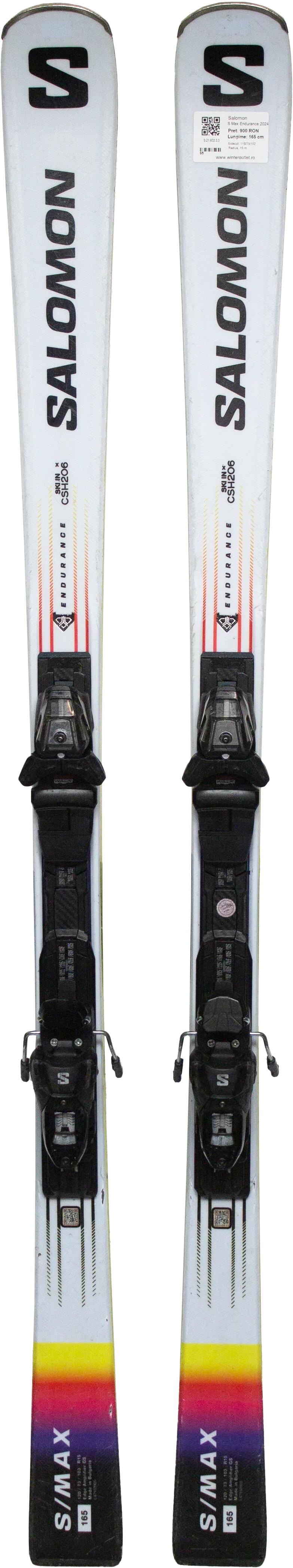 Skis d'occasion - SALOMON S Max Endurance 2024, 165 cm, Bon état 3/5