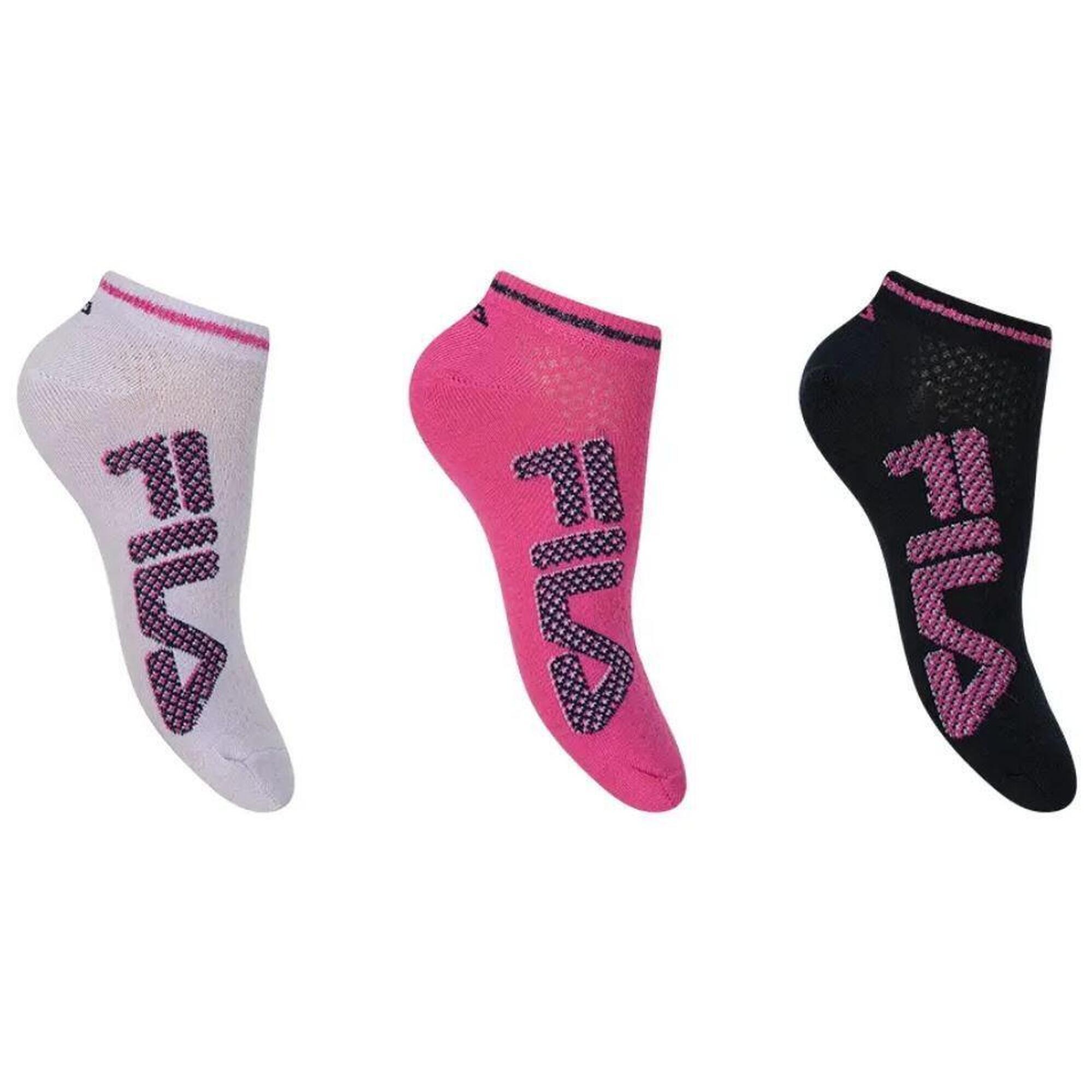 Fila 3-pack skarpetek no-show w kwiaty 35-38