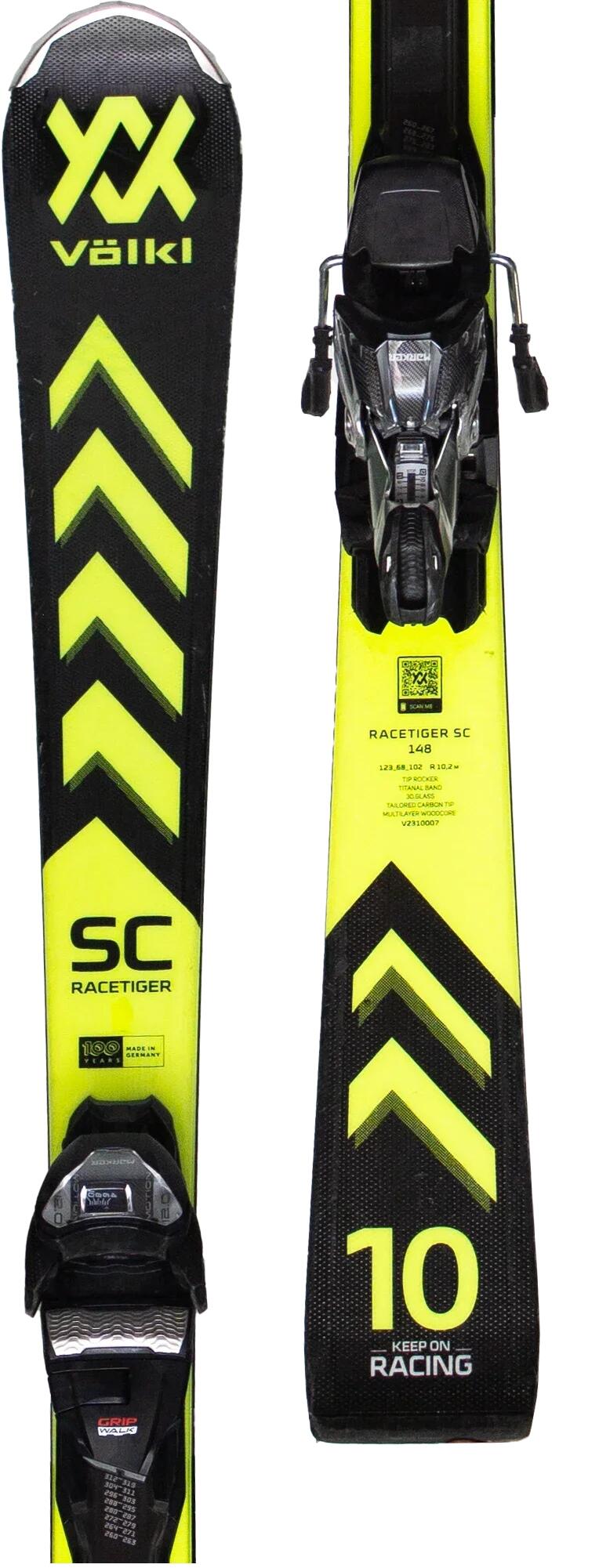 2ND LIFE - VOLKL Racetiger SC 2024, 158 cm, Dobrý stav 4/5