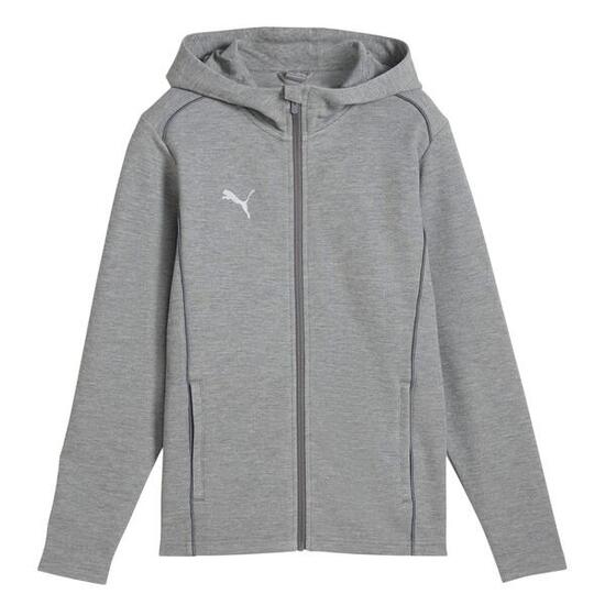 TeamFINAL Casuals" Kapuzenjacke für Herren Kinder Schwarz