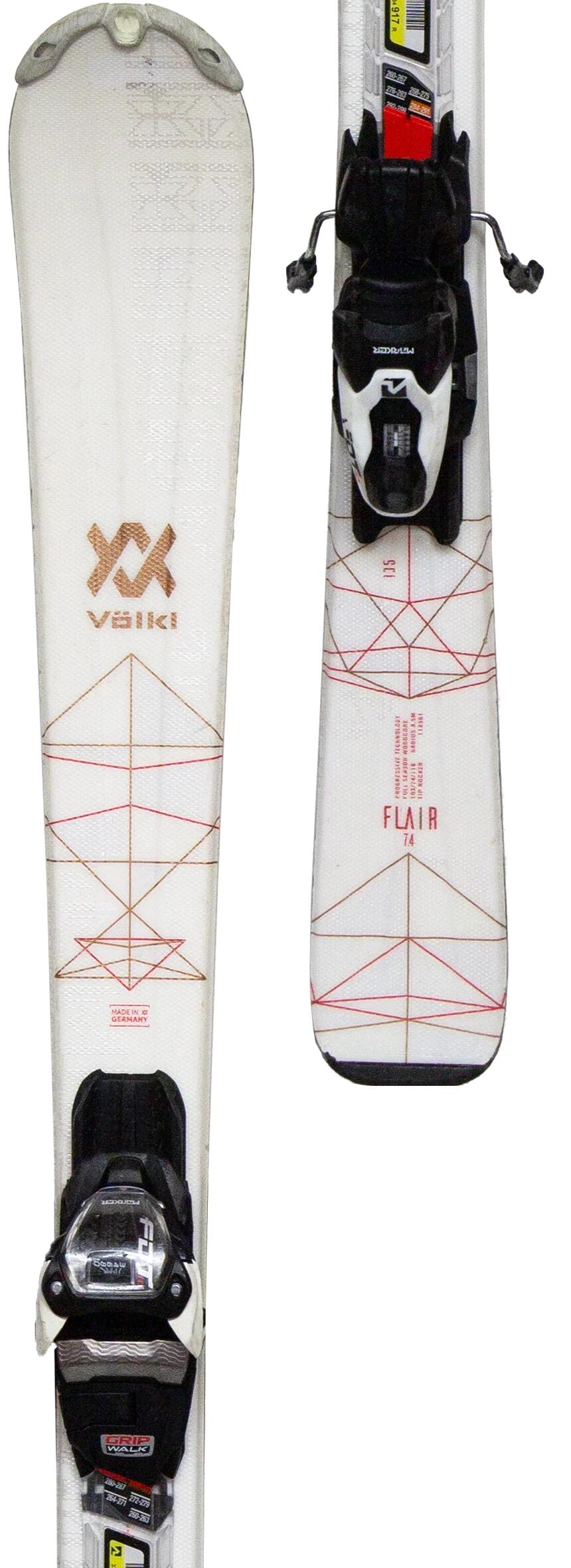 Gebruikte ski's - VOLKL Flair 7.4, 142 cm, Zeer goede staat 4/5