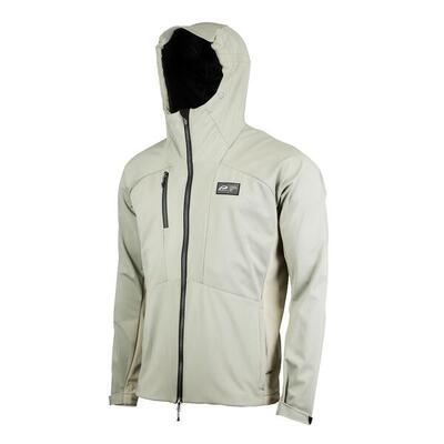 Softshell - jas met capuchon - extérieur - heren - p-rock - licht olijfgroen