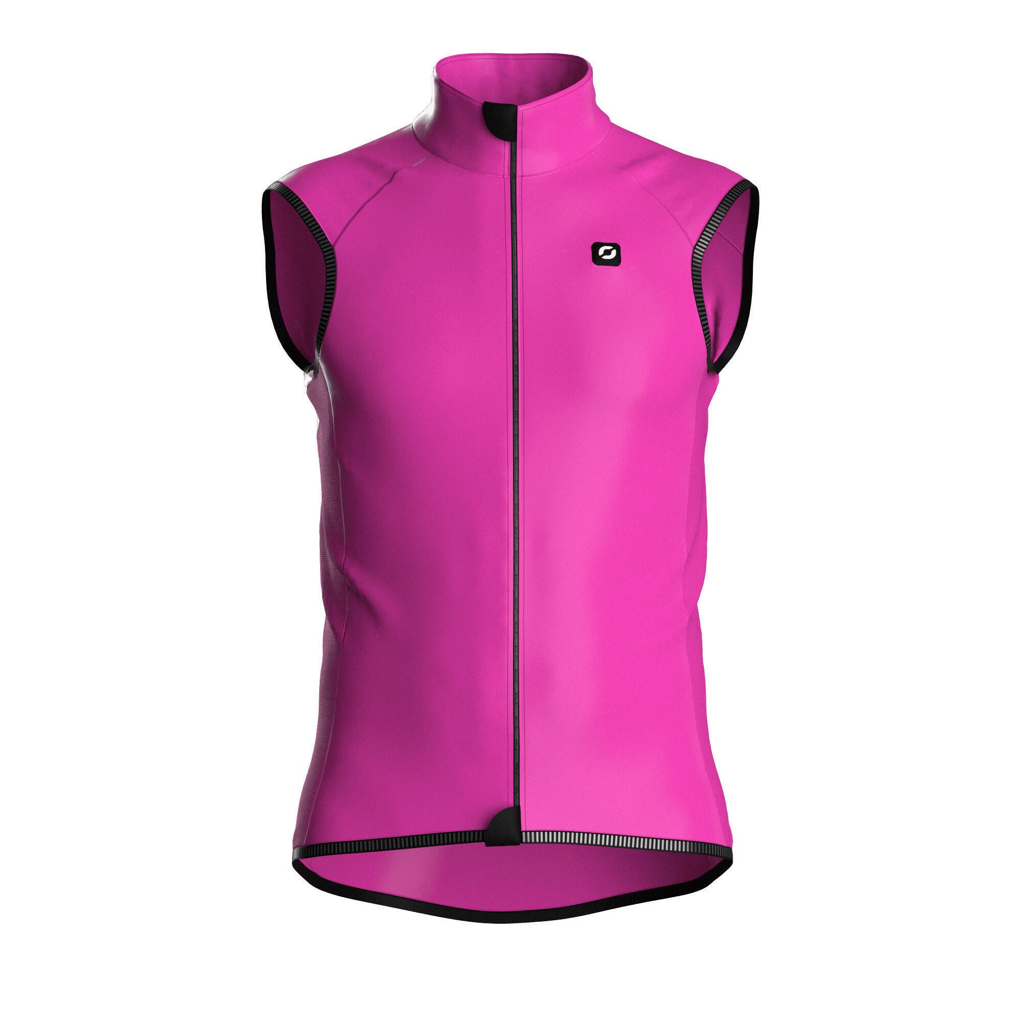 Poli - Gilet Cyclisme Sans Manches Unisexe - Gill - Coupe Vent - Rose - Decathlon