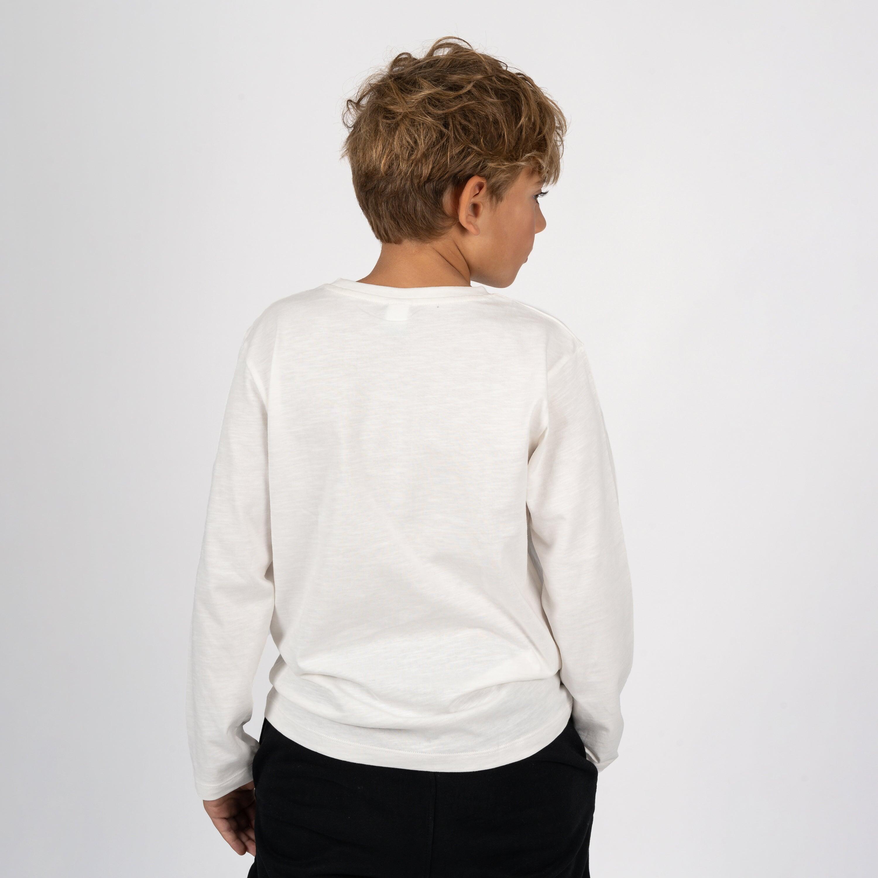 Camiseta de manga comprida off-white para 2/3