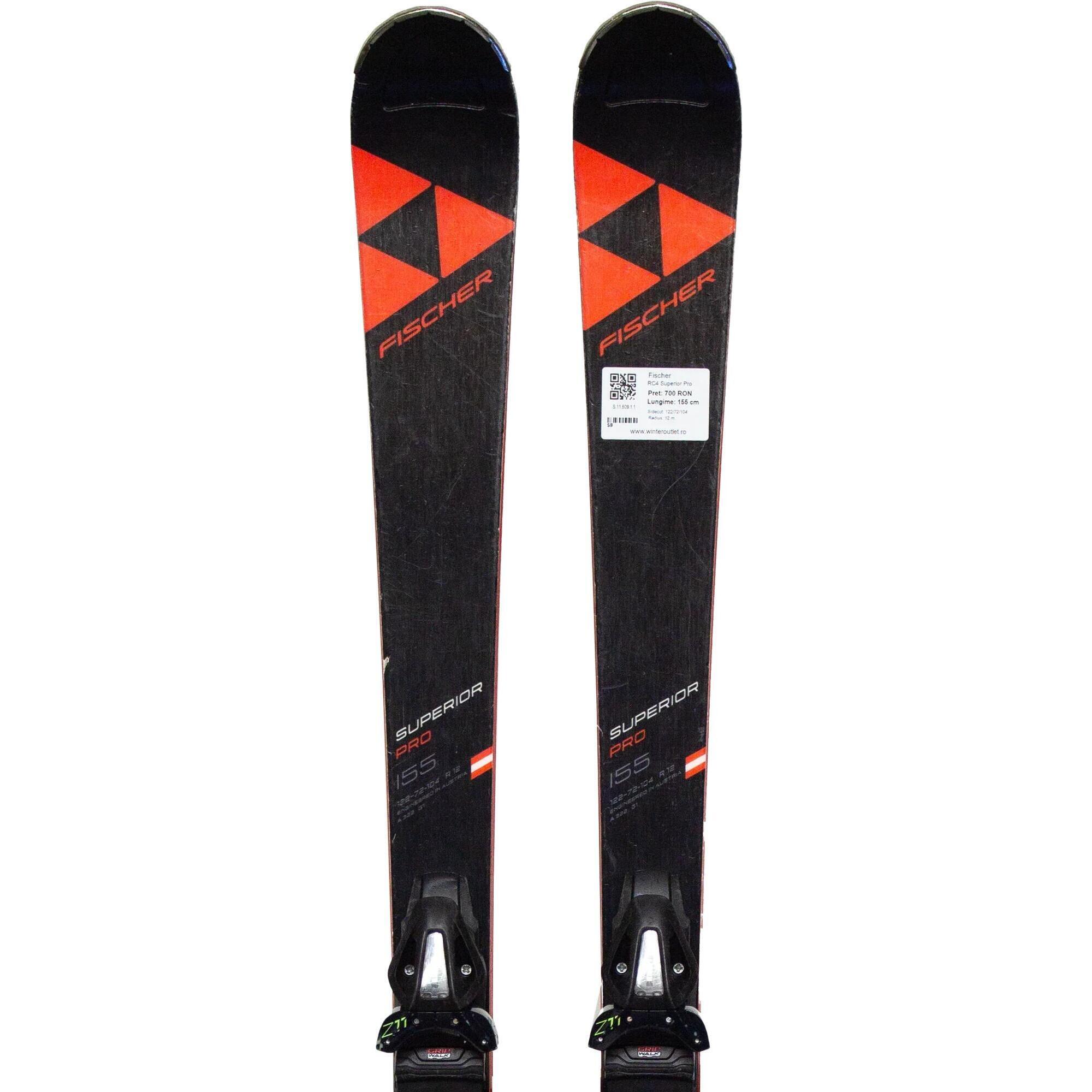 Używane narty - FISCHER RC4 Superior Pro, 155 cm, stan dobry