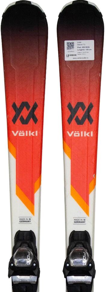 Używane narty - VOLKL Deacon 7.2, 158 cm, stan dobry