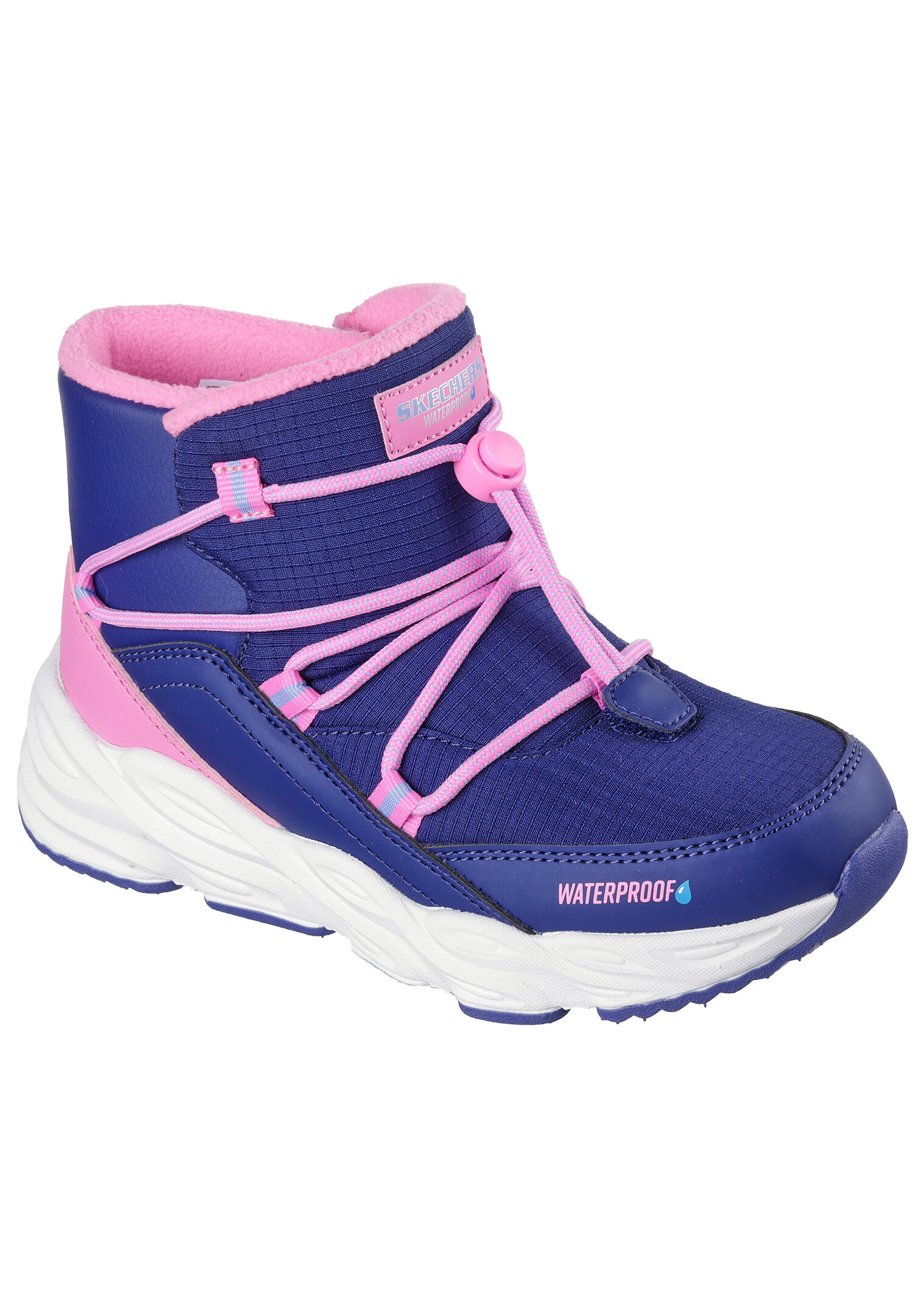 Skechers Turbo Tread-Winter Storm Kinder Winterstiefel Sneaker 303492L blau/pink 3/5