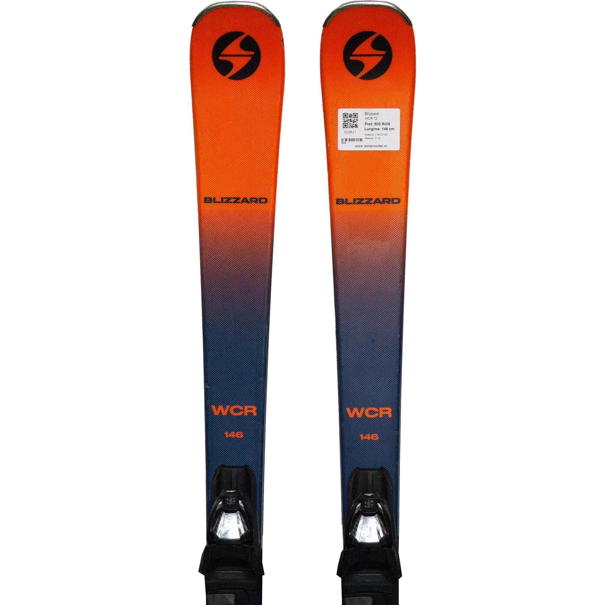Używane narty - BLIZZARD WCR 72, 160 cm, stan dobry