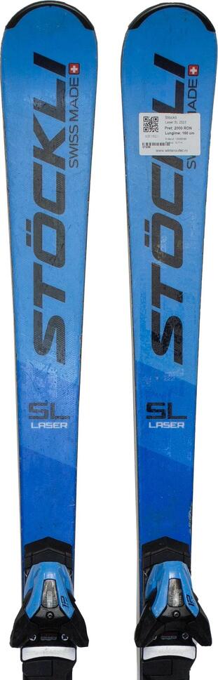 Second Life- Narty STOCKLI Laser SL 2023, 150 cm- Stan zadowalający