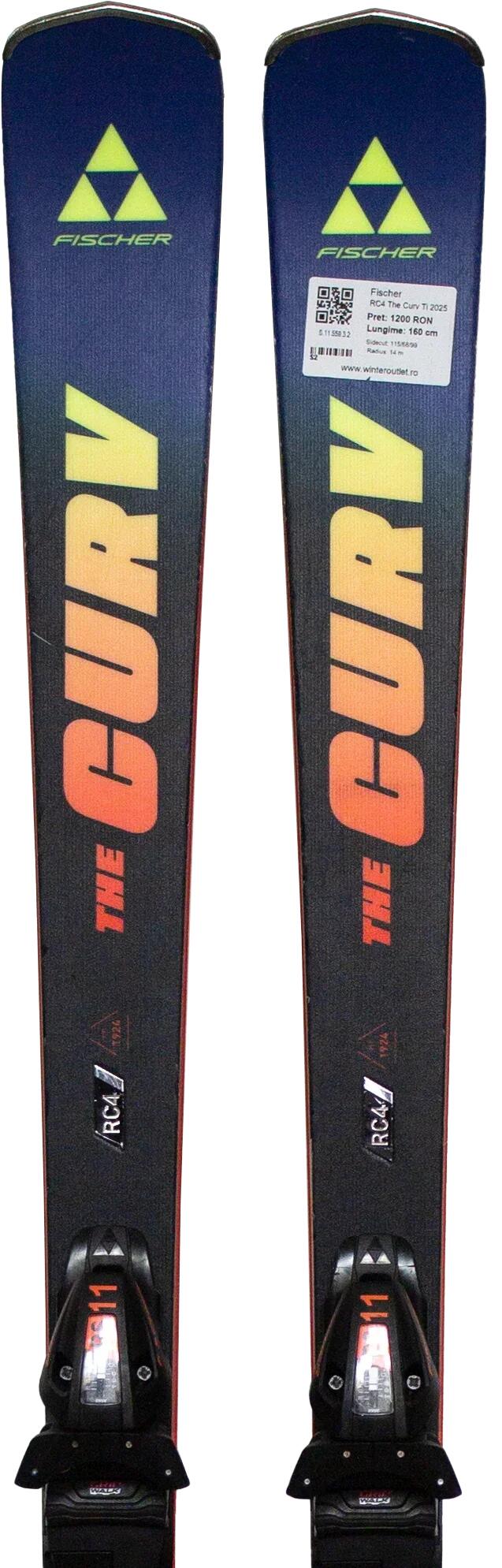 FISCHER Skis d'occasion - FISCHER RC4 The Curv Ti 2025, 165 cm, Bon état