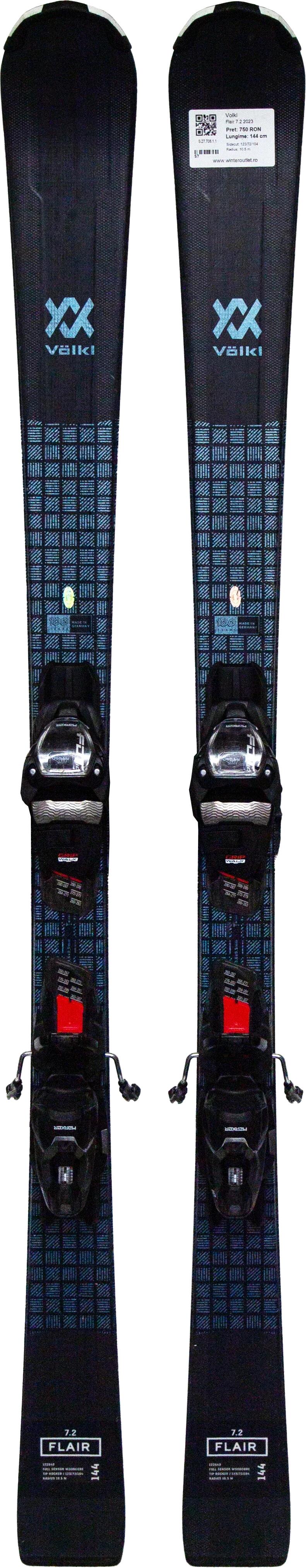 Skis d'occasion - VOLKL Flair 7.2 2023, 144 cm, Très bon état 3/5