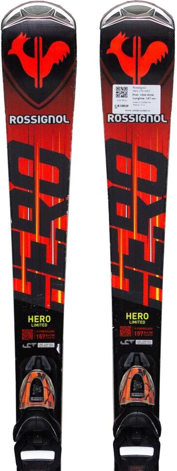 Używane narty - ROSSIGNOL Hero LTD 2023, 172 cm, stan dobry