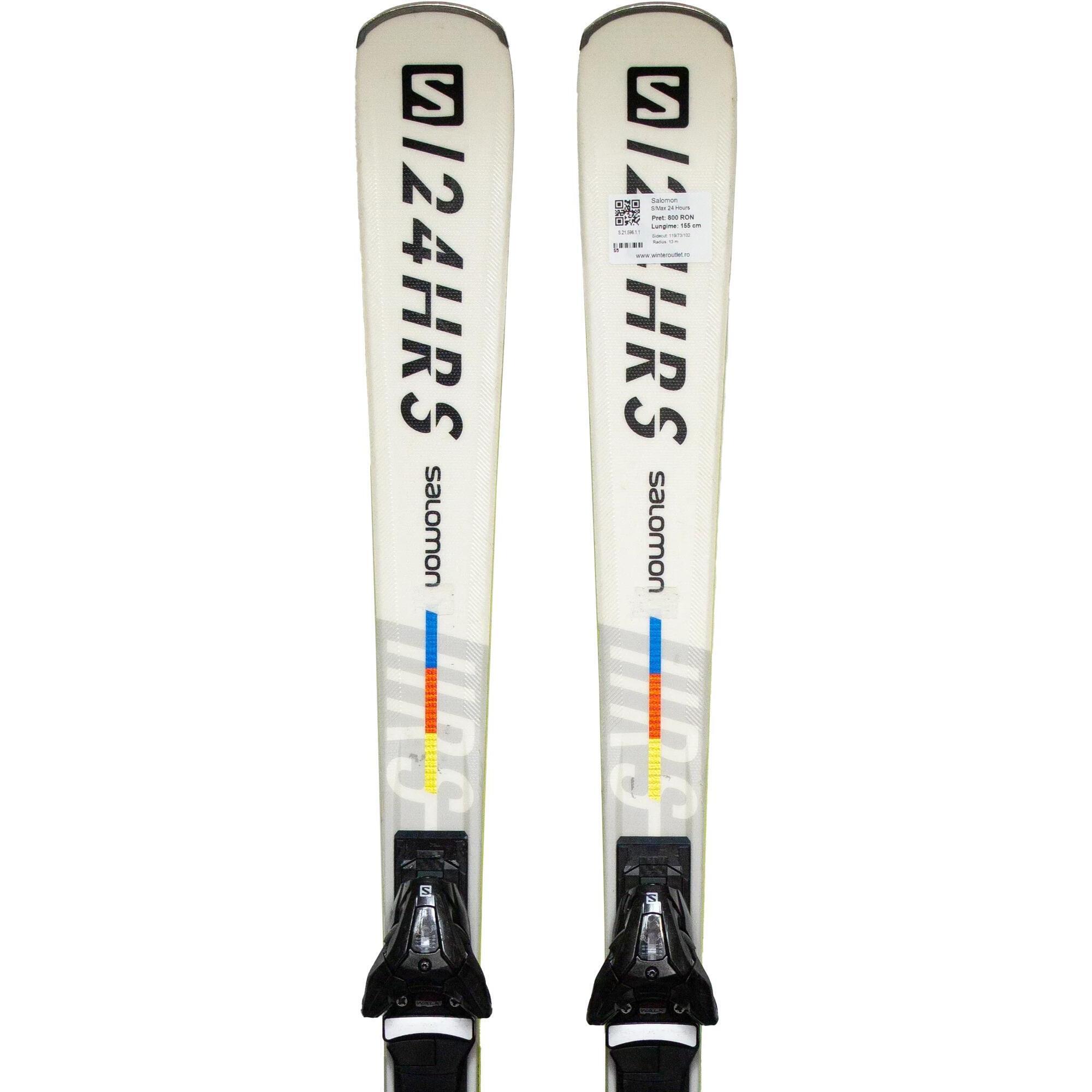 Używane narty - SALOMON S/Max 24 Hours, 165 cm, stan bardzo dobry