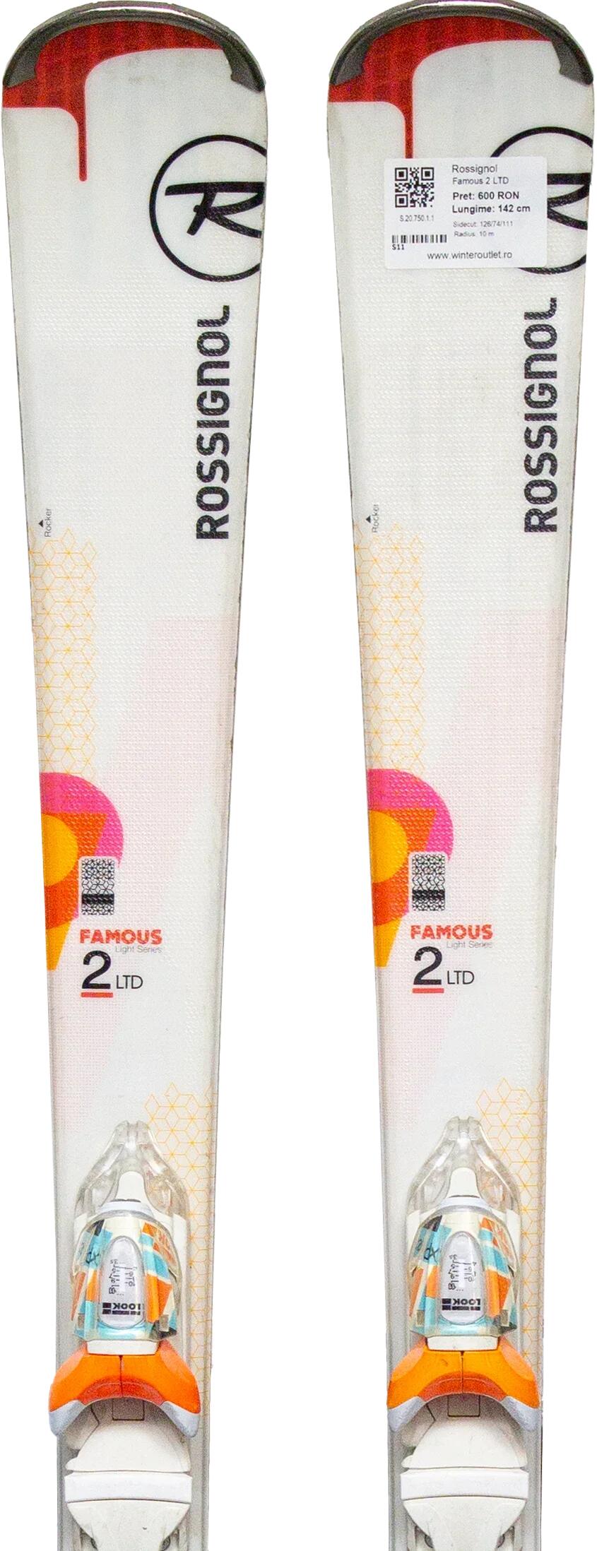 ROSSIGNOL Skis d'occasion - ROSSIGNOL Famous 2 LTD, 163 cm, Très bon état