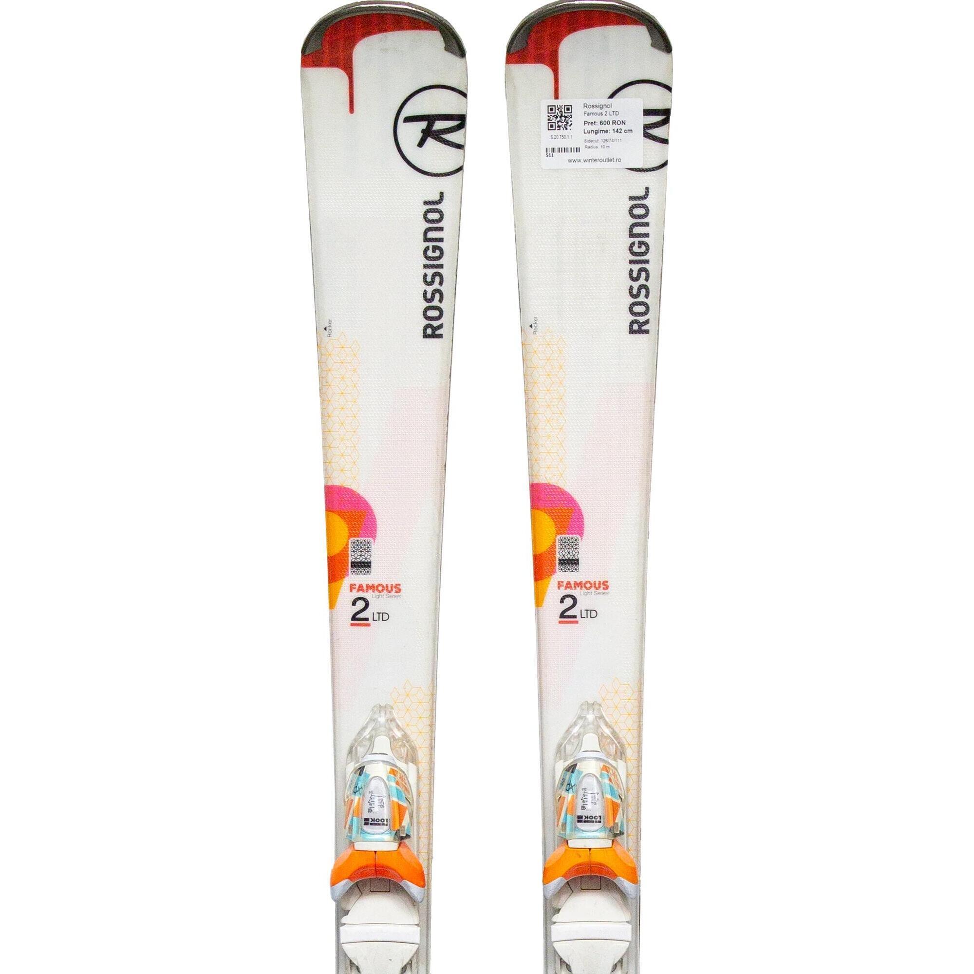 Second Life- Narty ROSSIGNOL Famous 2 LTD, 142 cm- Stan bardzo dobry