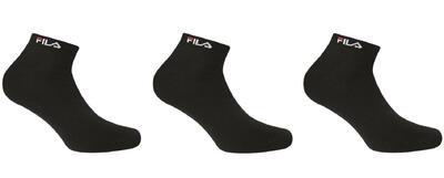 Fila Bambus-Socken 3er-Pack Schwarz EU 35-38