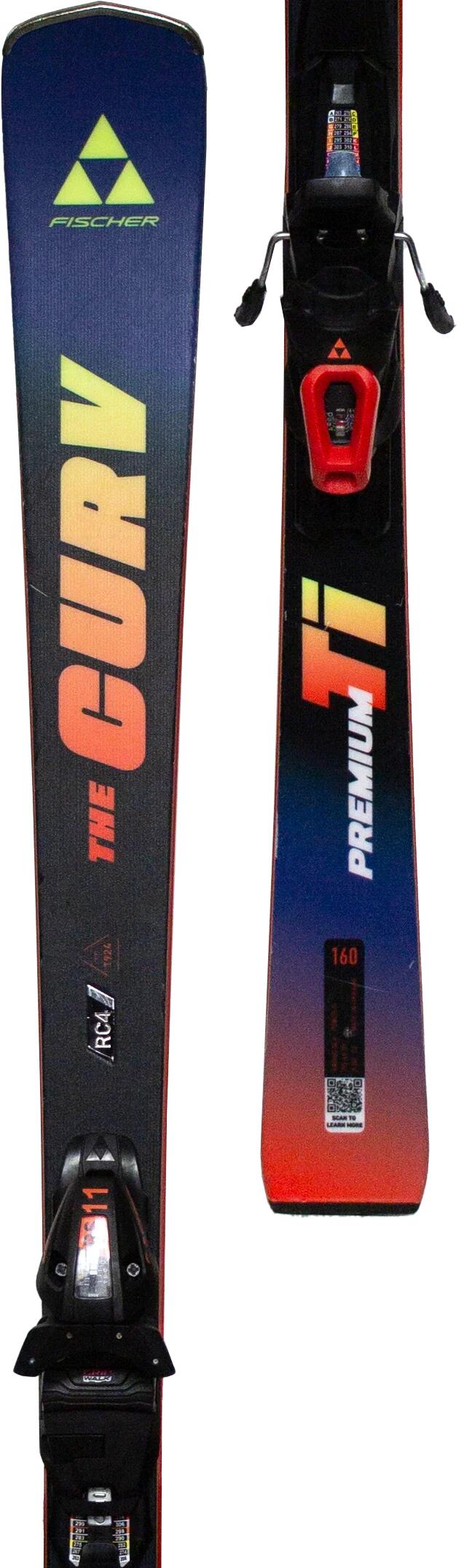 Second Life- Narty FISCHER RC4 The Curv Ti 2025, 155 cm- Stan dobry 4/5