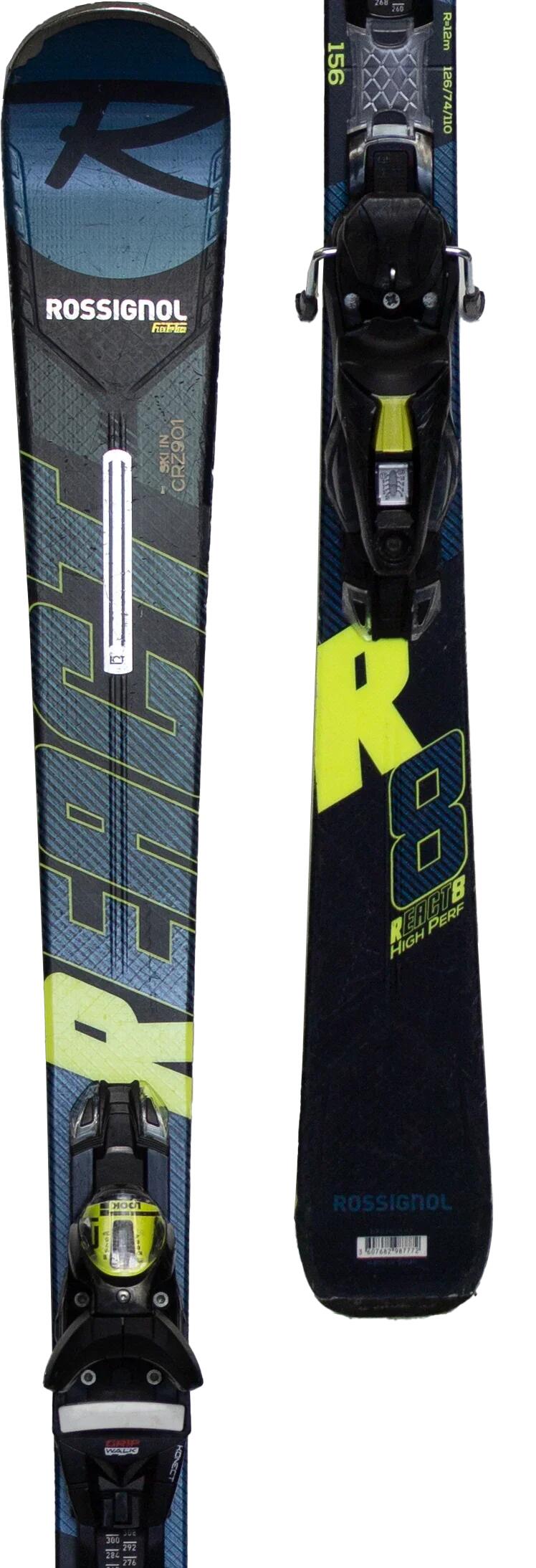 Gebrauchte Ski - ROSSIGNOL React 8, 156 cm, Guter Zustand 4/5