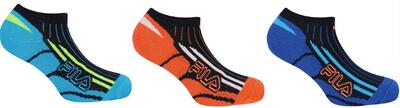 Fila 3er-Pack Jungen Sneaker-Socken Navy Mix 23-26