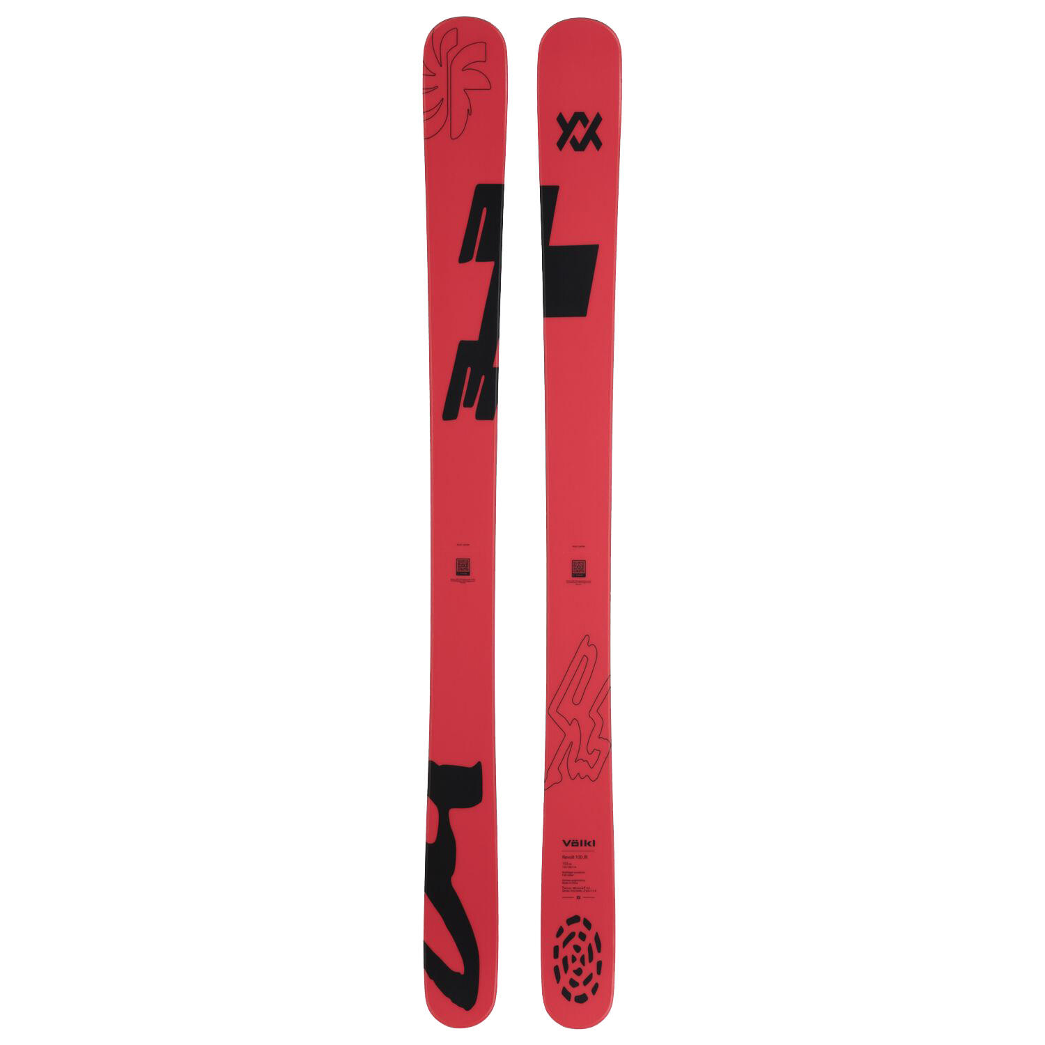 Volkl Revolt 100 Junior Red Sketch sin accesorios para hombre 1/1