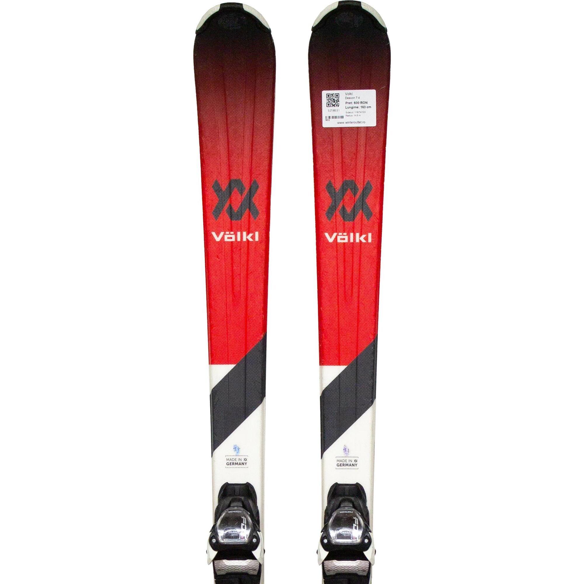 Używane narty - VOLKL Deacon 7.4, 135 cm, stan dobry