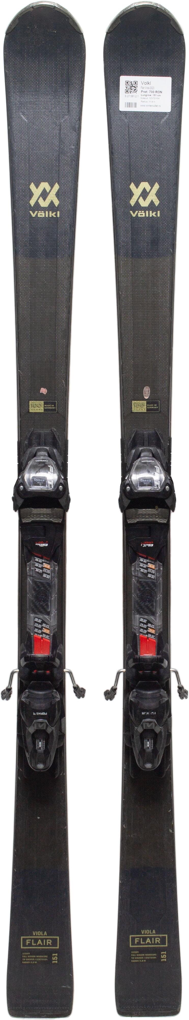 Gebruikte ski's - VOLKL Flair Viola 2023, 151 cm, Zeer goede staat 3/5