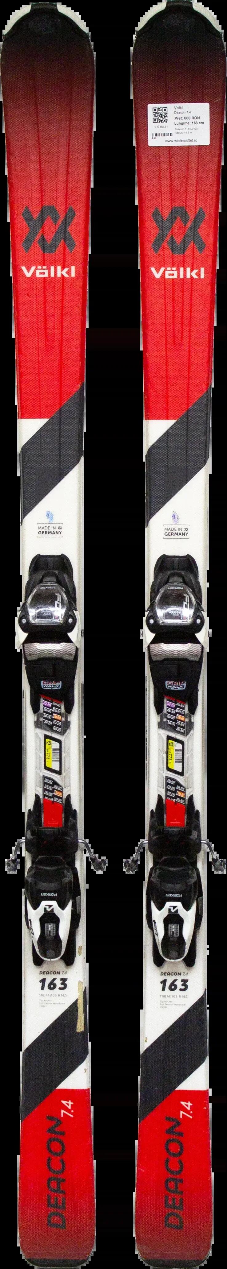 Skis d'occasion - VOLKL Deacon 7.4, 135 cm, Bon état 3/5
