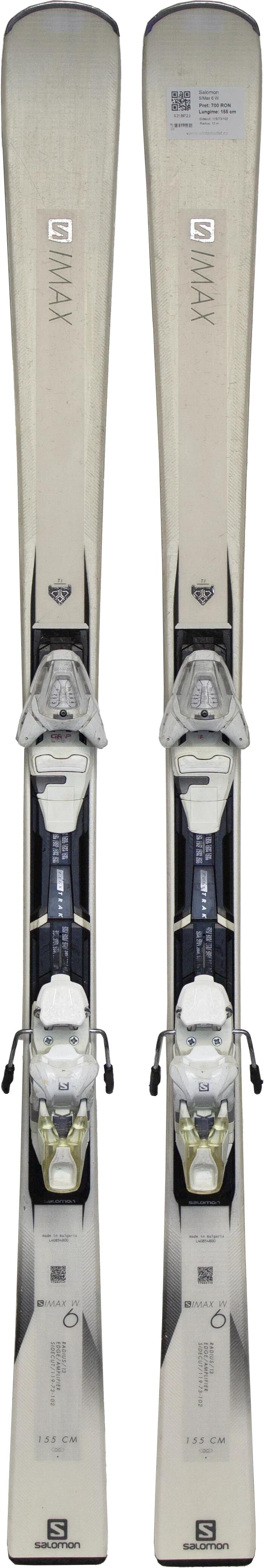 Second Life- Narty SALOMON S/Max 6 W, 150 cm- Stan dobry 3/5