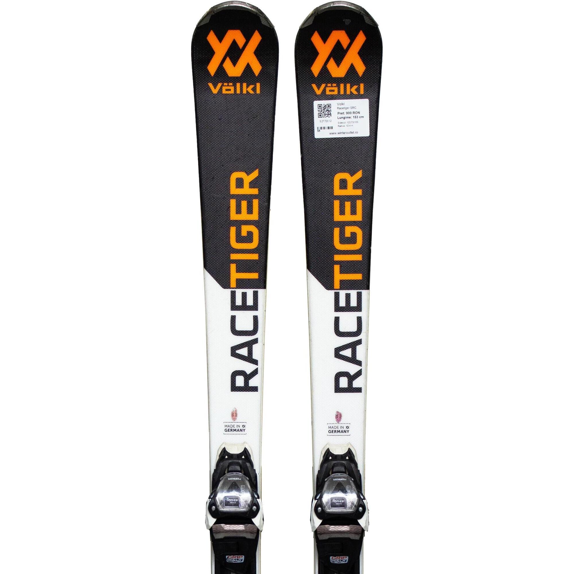 Używane narty - VOLKL Racetiger SRC, 158 cm, stan bardzo dobry