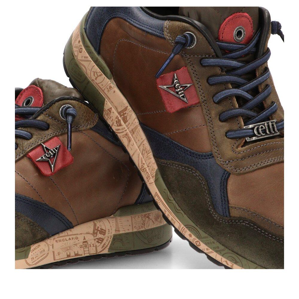 Deportivas Casual Hombre Suela Plana - Modelo C-848xl Kakhi 6/6