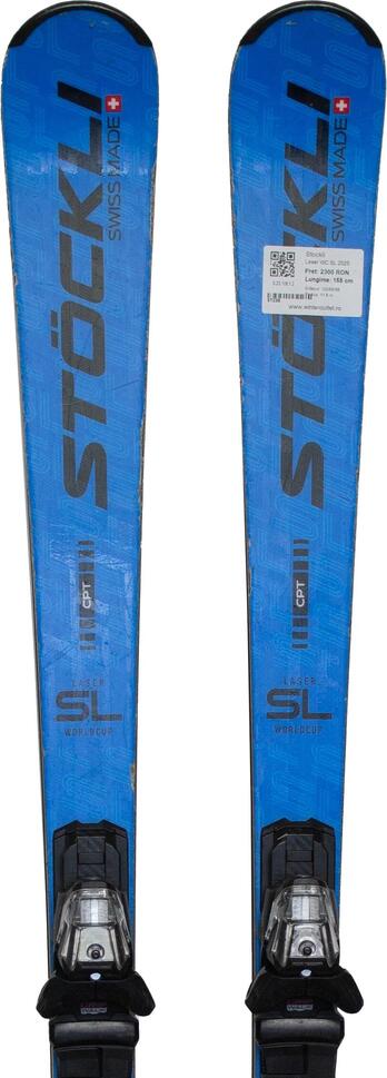 Second Life- Narty STOCKLI Laser WC SL 2025, 165 cm- Stan zadowalający