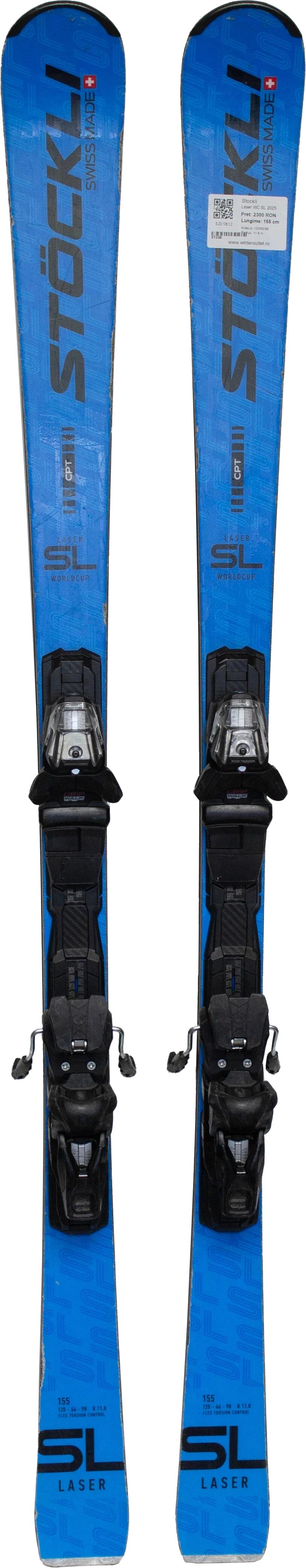 Skis d'occasion - STOCKLI Laser WC SL 2025, 155 cm, État satisfaisant 3/5