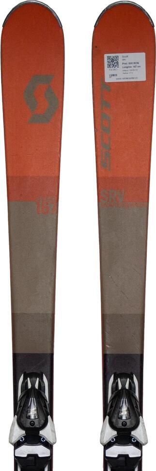 Używane narty - SCOTT SRV, 157 cm, stan bardzo dobry