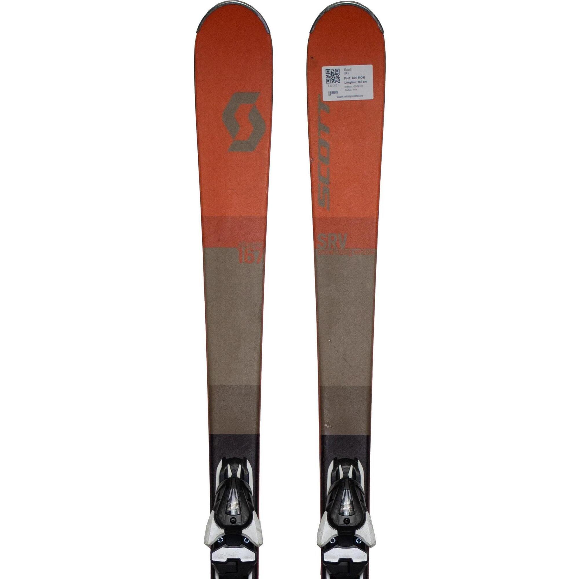Używane narty - SCOTT SRV, 157 cm, stan bardzo dobry